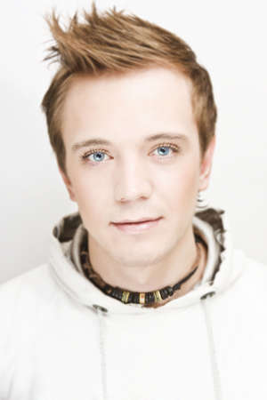 young man faceの写真素材