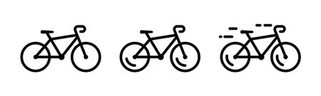 Bike icon. Bicycle symbol. Riding a bike vector illustration. Cyclist transport sign. Bicycle...