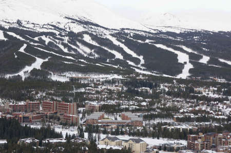 Breckenridge, Colorado  01/26/2013- Pre sunrise over Breckenridge Ski Resortのeditorial素材