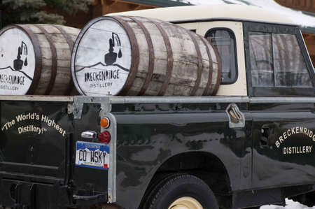 Breckenridge Distillery, 01/26/2013 - Distillery Delivery Truckのeditorial素材