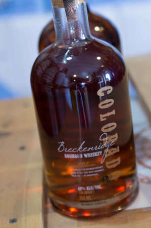  Breckenridge Distillery, 01/26/2013 -  Bourbon Whiskey Bottlesのeditorial素材