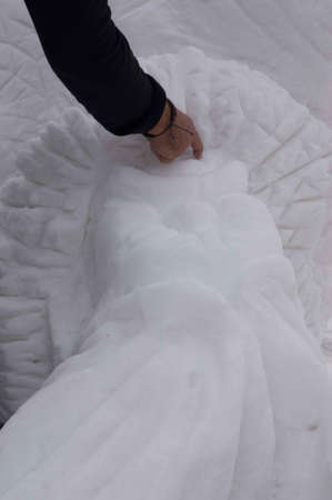 Breckenridge, Colorado  01/26/2013- Ice Sculpture Competition Bear Canada - Yukonのeditorial素材