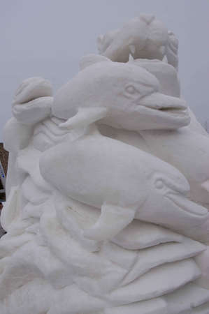 Breckenridge, Colorado  01/26/2013- Ice Sculpture Competition Singaporeのeditorial素材