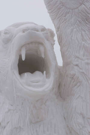 Breckenridge, Colorado  01/26/2013- Ice Sculpture Competition Bear Canada - Yukonのeditorial素材