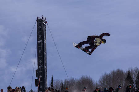 Vail, Co. - February 28, 2013 - Burton US Open Snowboarding Championship Half Pipe Markus Malin
