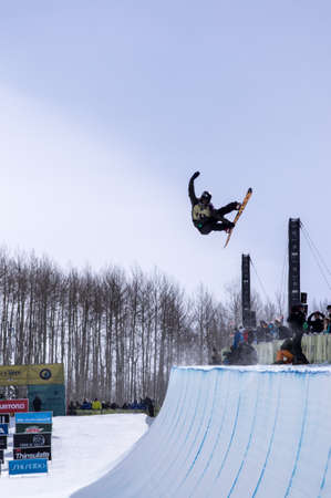 Vail, Co. - February 28, 2013 - Burton US Open Snowboarding Championship Half Pipe Stale Sandbech