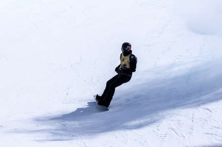Vail, Co. - February 28, 2013 - Burton US Open Snowboarding Championship Half Pipe Shaun Whiteのeditorial素材