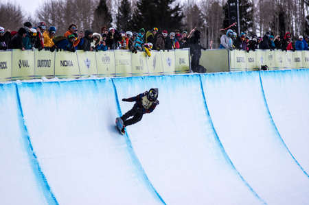 Vail, Co. - February 28, 2013 - Burton US Open Snowboarding Championship Half Pipe Kyle Mack