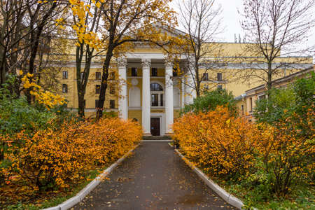 St. Peterburg, Russia - October, 29, 2020: The building of the Lenfilm film studio in St. Petersburg.のeditorial素材