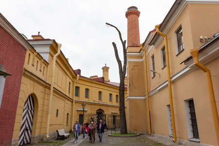 St. Petersburg, Russia- September, 10, 2016: The prison of the Trubetskoy bastion of the Peter and Paul Fortress in St. Petersburg.のeditorial素材