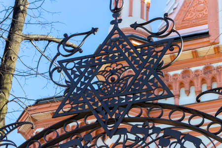 St. Petersburg, Russia - March 23, 2021: The Great Choral Synagogue is an architectural monument and the center of Jewish culture in St. Petersburg.のeditorial素材