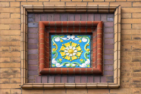 St. Petersburg, Russia - March 27, 2021: Elements of the architecture of the Church of the Savior on Spilled Blood on the embankment of the Griboyedov Canal in St. Petersburg.のeditorial素材
