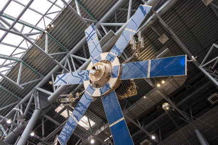 Kaluga, Russia - May, 02, 2021: Interior and exhibits of the Tsiolkovsky Museum of the History of...