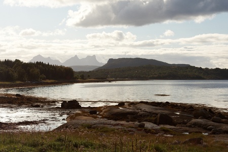 Evening lake in northern Norway