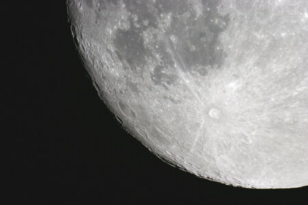 Fragment of Moon surface with crater