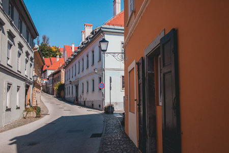 VIews from around the town of Ptuj, Sloveniaの写真素材