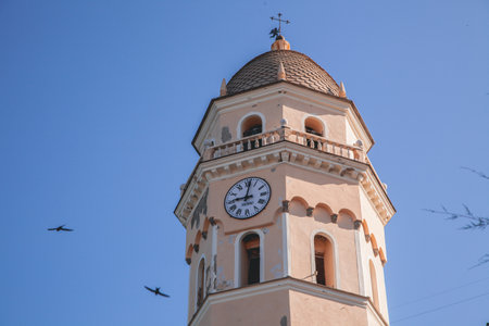 Views of Vernazza in Cinque Terre, Italyの写真素材