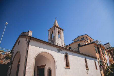 Views of Riomaggiore in Cinque Terre, Italyの写真素材