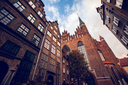 Views of the city center in Gdansk, Poland