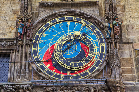 Astronomical Clock in Pragueの写真素材