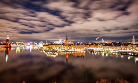 View of Stockholm from MonteliusvaÌgenの写真素材