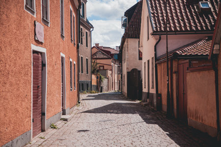 Views from the city of Visby on the Swedish island of Gotlandのeditorial素材