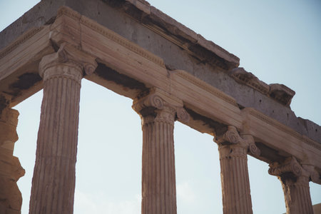 Parthenon Views in Athens, Greeceの写真素材