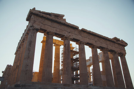 Parthenon Views in Athens, Greeceの写真素材
