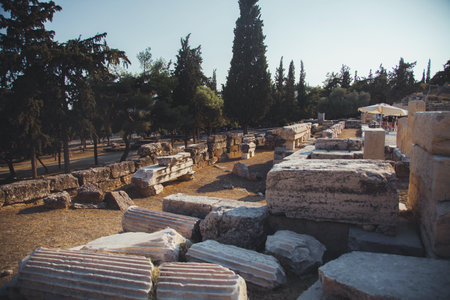 Parthenon Views in Athens, Greeceの写真素材