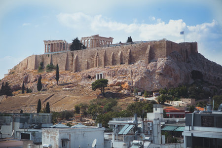 Parthenon Views in Athens, Greeceの写真素材