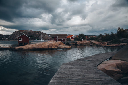 Views from around Hunnebostrand in Western Swedenの写真素材