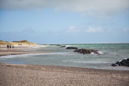 Views from around Grenen in Northern Denmarkの写真素材