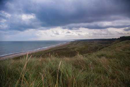 Views of Bulbjerg in Northwestern Denmarkの写真素材