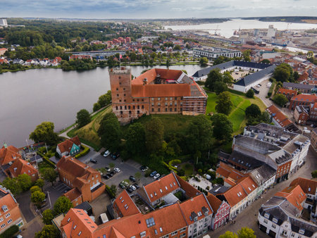 Koldinghus Castle in Koldinghus, Denmarkの写真素材