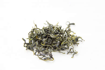 Dry tea leaves close-up in Studioの写真素材