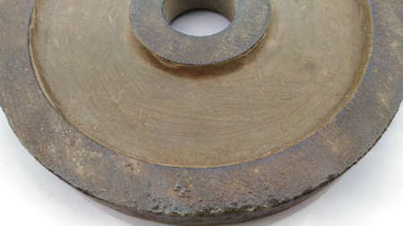Sheet metal polishing color off some appear the rusty old.below