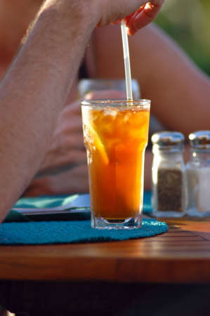 Ice cold drinkの写真素材