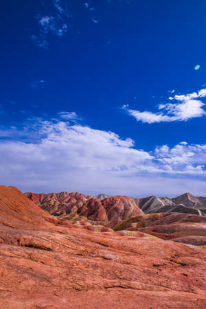 Zhangye colorful glow 1の写真素材