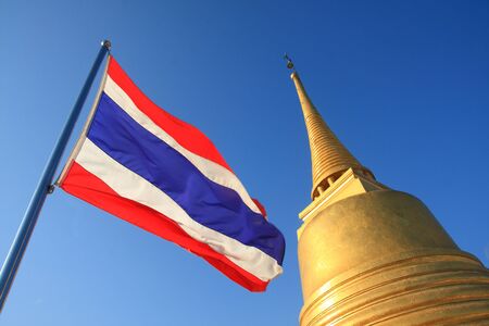 Golden Pagoda of Thailandの写真素材