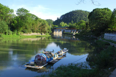Guilin Dongjiang Riverのeditorial素材