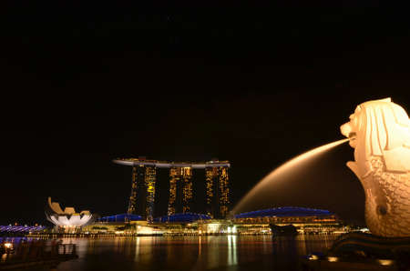 Singapore merlion Parkのeditorial素材