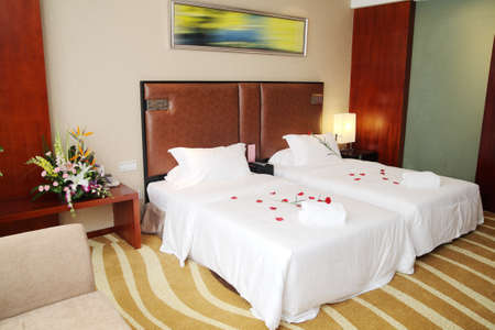 Warm hotel rooms, Hotel's standard roomの写真素材