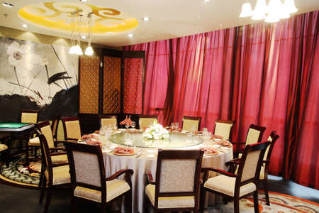 Chinese Restaurant in the hotelの写真素材