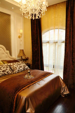 A beautiful bedroom villa photosの写真素材