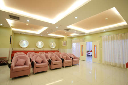 The spacious lounge areas, bright roomsの写真素材