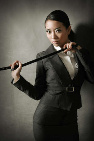 Gray background in fashion and beauty frontの写真素材