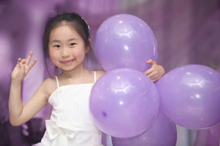Children in the ceremony held to celebrateの写真素材