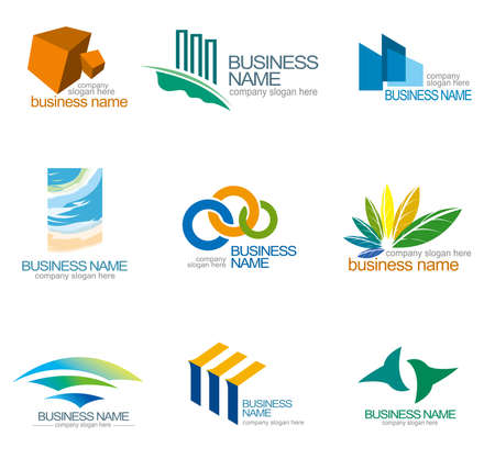 Abstract design templates, corporate identity designのイラスト素材