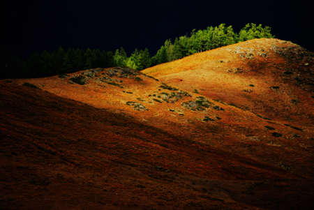 Slopes of the lightの写真素材