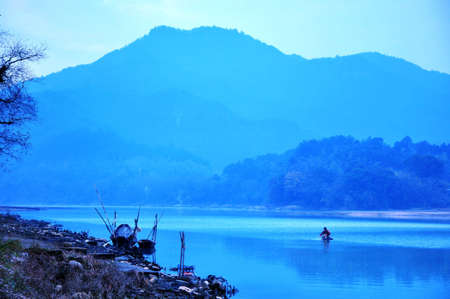 The oujiang river scenery .の写真素材